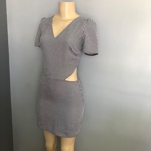 Open back cutout plaid dress size smalll